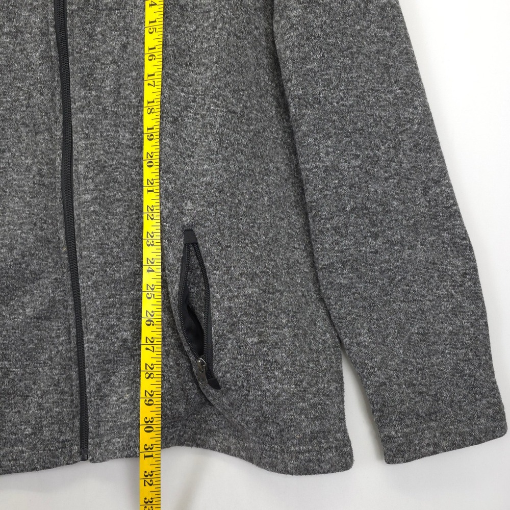 Sonoma Goods for Life Men's 3XL Tall Gray Full Zip Fleece Jacket Warm Soft - Picture 4 of 10